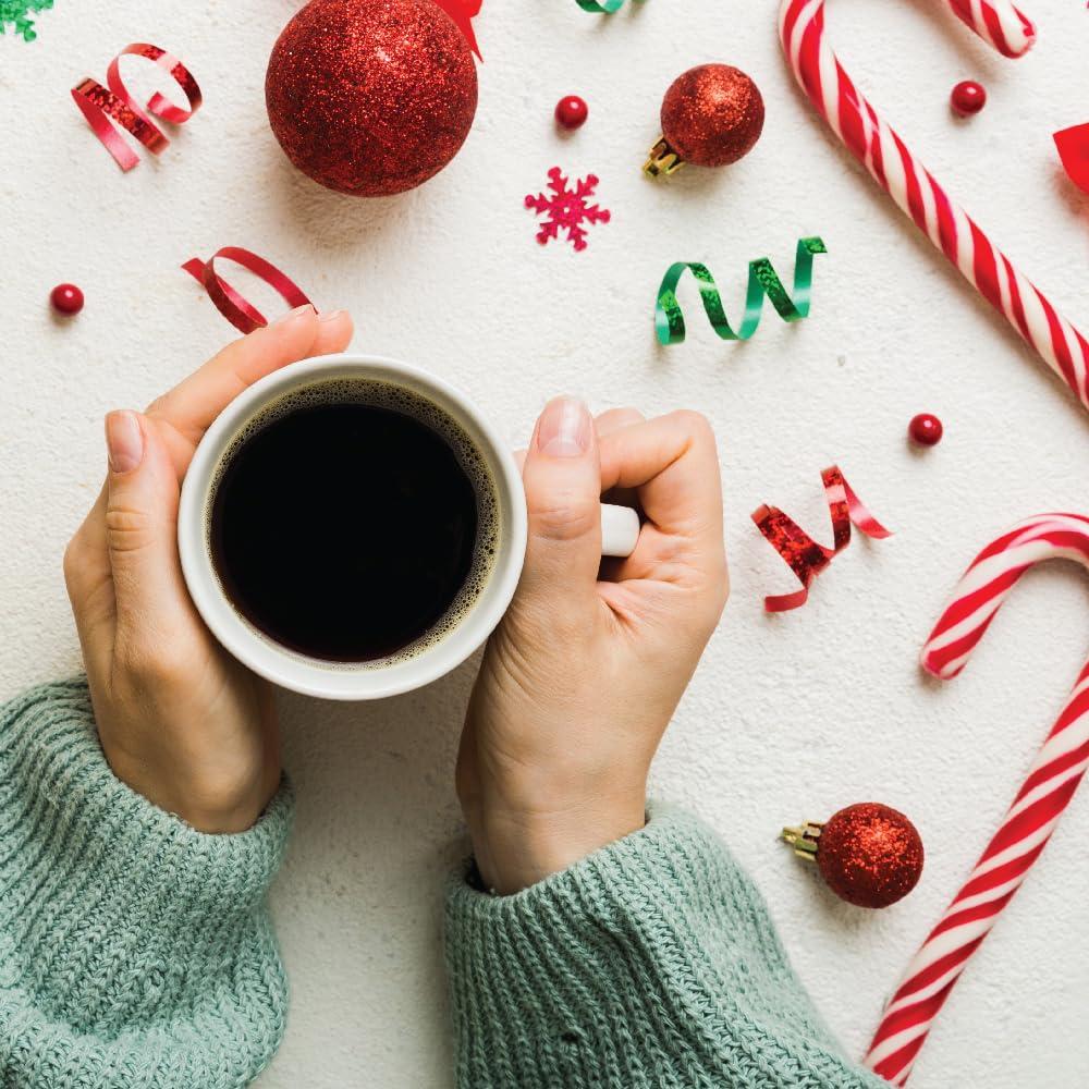 Two Rivers Coffee Two Rivers Coffee Peppermint Stick Flavored Ground Coffee, Perfectly Balanced, Always Smooth, Made with 100% Arabica Beans - Flavor Enhanced, 10 Ounce Bag