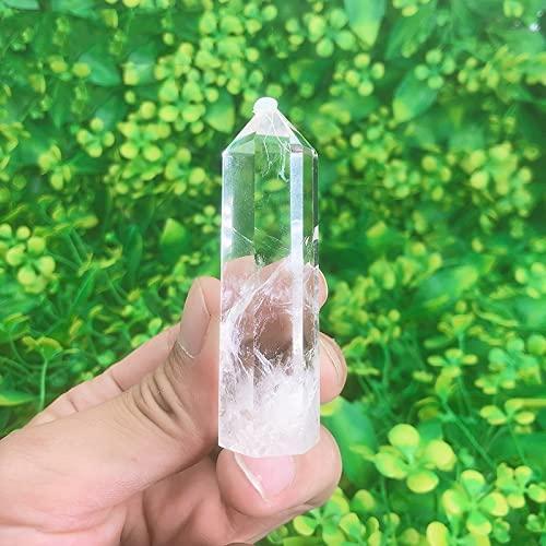 ZTBH ZTBH Natural Meditation Crystal Natural White Clear Quartz Crystals Tower, Home Decoration Crystal Stone (Color : 20-80g per pc, Size : Mixed 1000g)