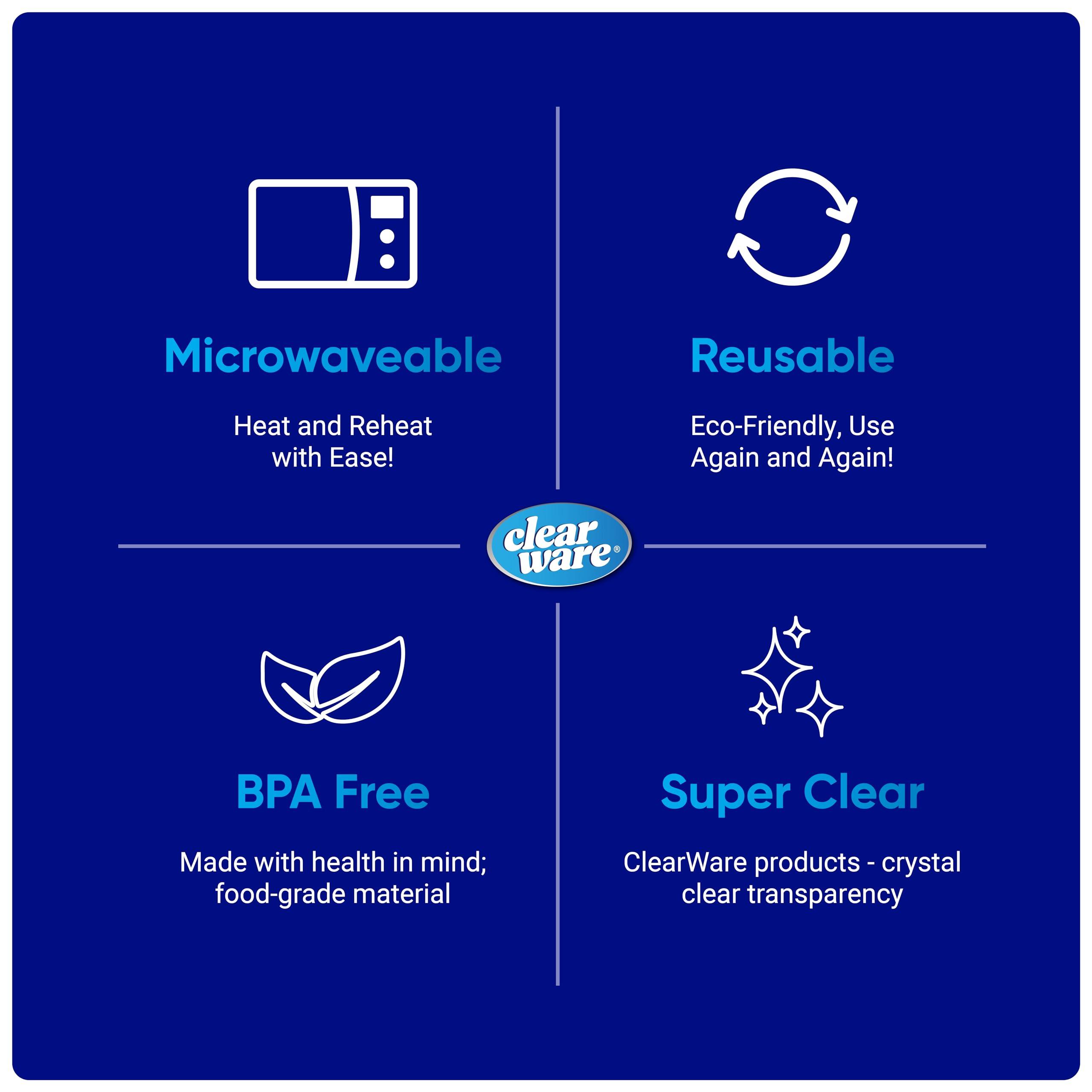 CLEARWARE Sandwich Bags Zipper Top- 300 Count, Resealable Plastic Food Storage Bags For Lunch, Snacks - Reusable Zipper Lock Containers for Fruit, Veggies - Freezer & Microwave-Safe, Strong Seal - 2 Boxes