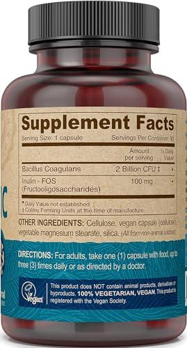DEVA DEVA Vegan Probiotic with FOS Prebiotics Supplement - 2 Billion CFU with 100 MG of Prebiotics Per Serving for Men & Women - Non-Dairy Gluten Free - Naturally Shelf Stable - 90 Capsules (Pack of 2)