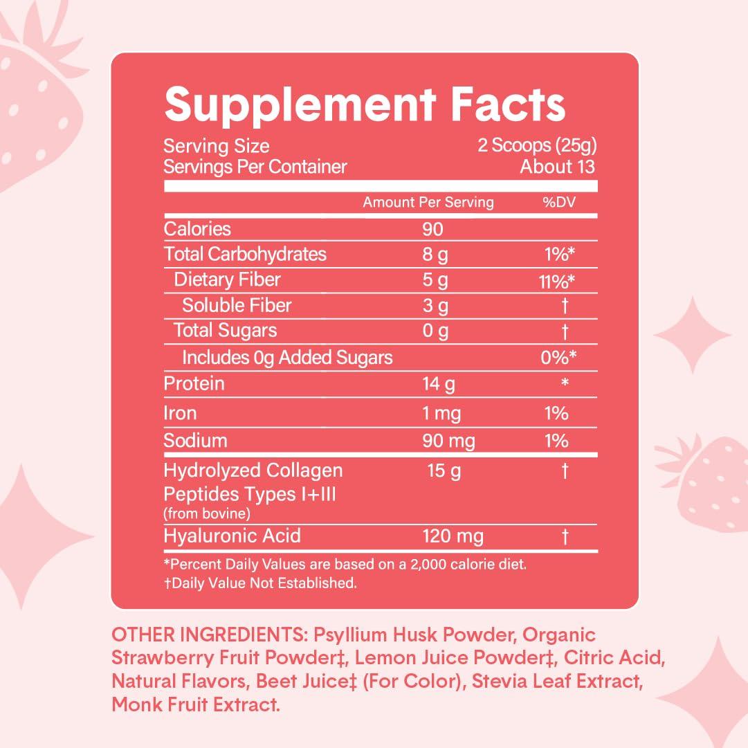 Bellway Bellway Super Fiber Powder + Collagen, Strawberry Lemonade Super Fiber Gummies