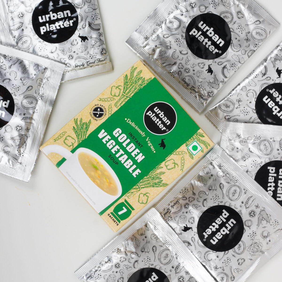 Urban Platter Urban Platter Vegan Instant Golden Vegetable Cup Soup 112g (7 Sachets)