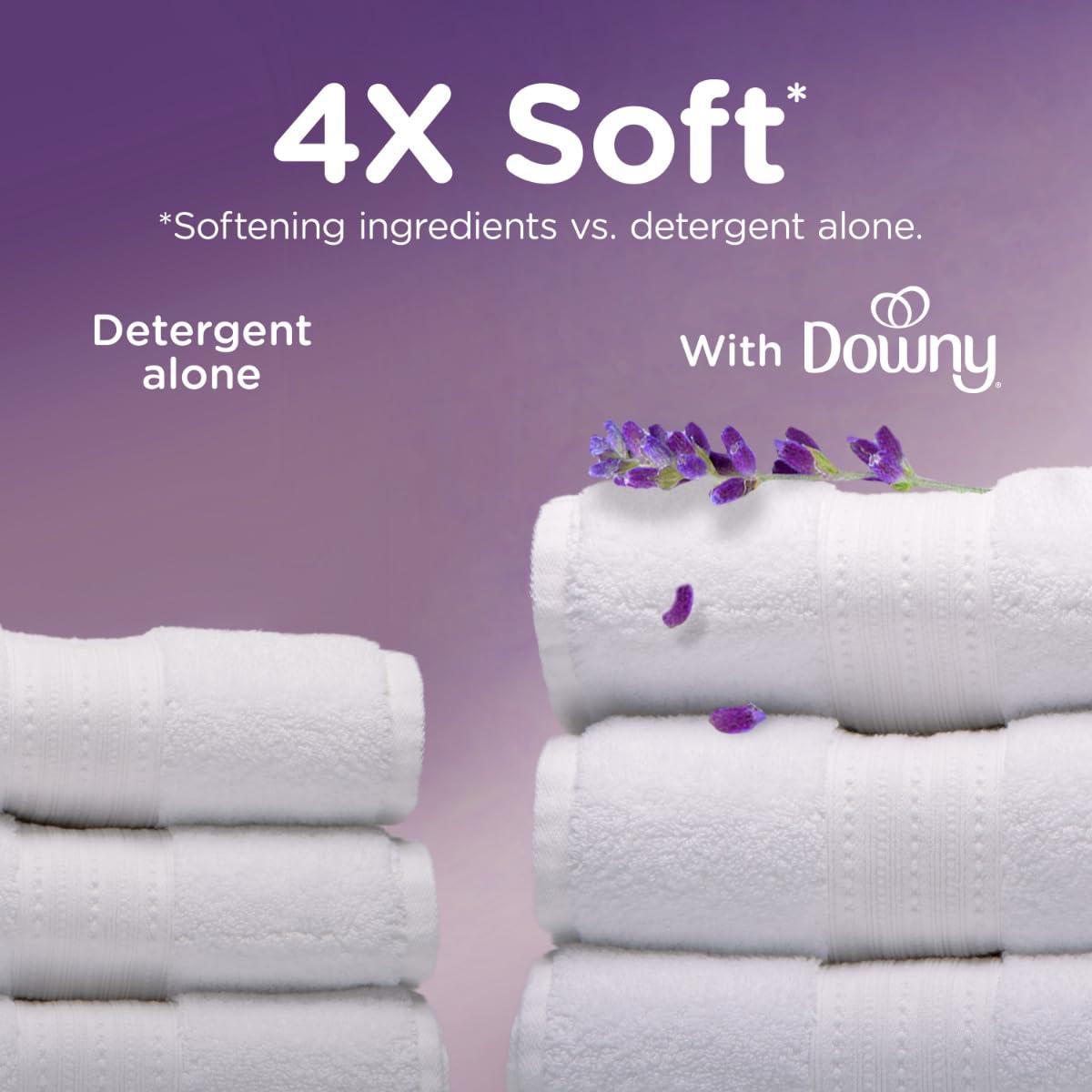 Downy Downy Ultra Soft Fabric Softener Liquid, Calm, Lavender and Vanilla Bean, 56 fl oz, 83 Loads, Downy Fabric Softener, Laundry- Pack of 2