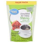 Great Value Great Value Granulated No Calorie Stevia Value Pack, 19.4 oz (pack of 1)