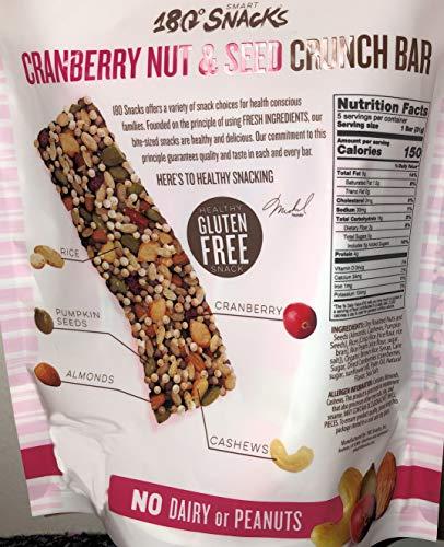 180 Snacks 180 Snacks Fruit Nut & Seed Crunch Bar 1 Pack, 5 Snack Bars (Cranberry)