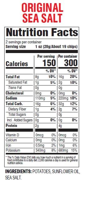 Hal's New York Hal's New York Kettle Cooked Gluten Free Original Sea Salt Salted Potato Chip Crisps, 2 Oz (Pack of 24)