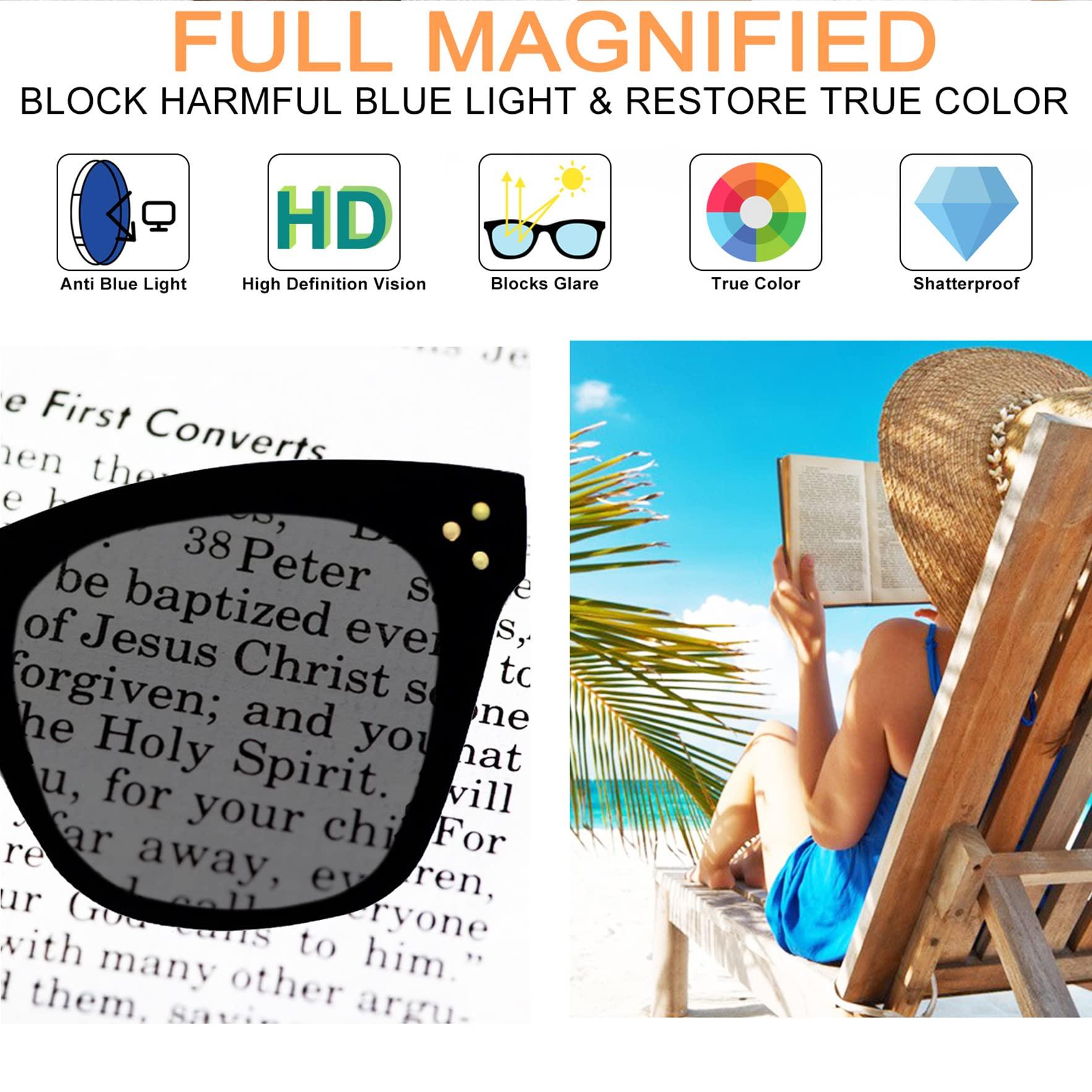 WEMOOTANTS WEMOOTANTS Oversized Reading Sunglasses Women 3.0 Cat Eye Reading Glasses UV Protection Stylish 1.0 1.25 1.5 1.75 2.0 2.25 2.5 2.75 3.0 Brown Leopard 3.00