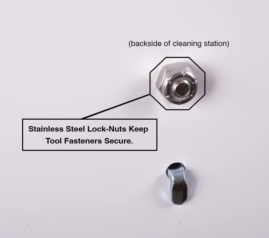 5S Supplies, LLC 5S Housekeeping Shadow Board Broom Station Gray/Blue (with Broom Kit)