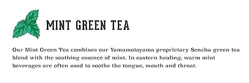 Yamamotoyama Yamamotoyama Mint Green Tea, 18 bags (Pack of 2)