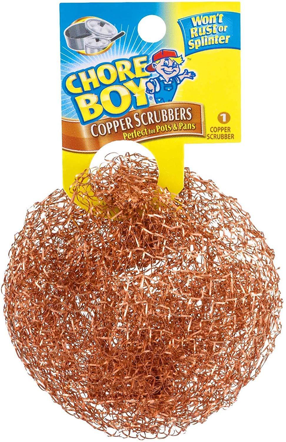 CHORE BOY Chore Boy Ultimate Copper Scrubber Scouring Pad, Pure Copper (10-Pack)