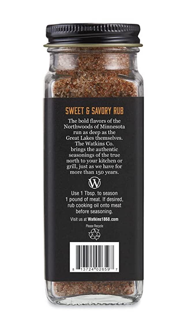 Watkins Watkins Organic Grilling Sweet and Savory Rub, Non-GMO, Kosher, 3.6 Oz, 1-Pack (Pack of 2)