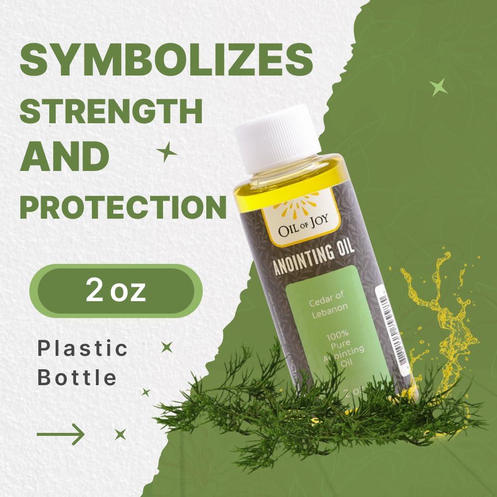 Swanson Christian Products Cedar of Lebanon Anointing Oil 2 Oz Christian Anointing Oil Represents Divine Strength and Protection Holy Anointing Oil by Oil of Joy