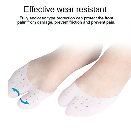 BFRed Gel Toe Cap Protector [2 Pairs] - Forefoot Cushioning - Big Toe Protection -Prevent Calluses and Blisters
