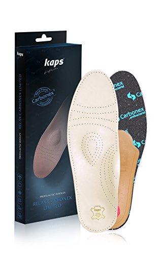 Kaps Finest Cowhide Orthotic Insoles with Metatarsal and Longitudinal Arch Support, Relax Limited Edition (Men/US 13/46 EUR)