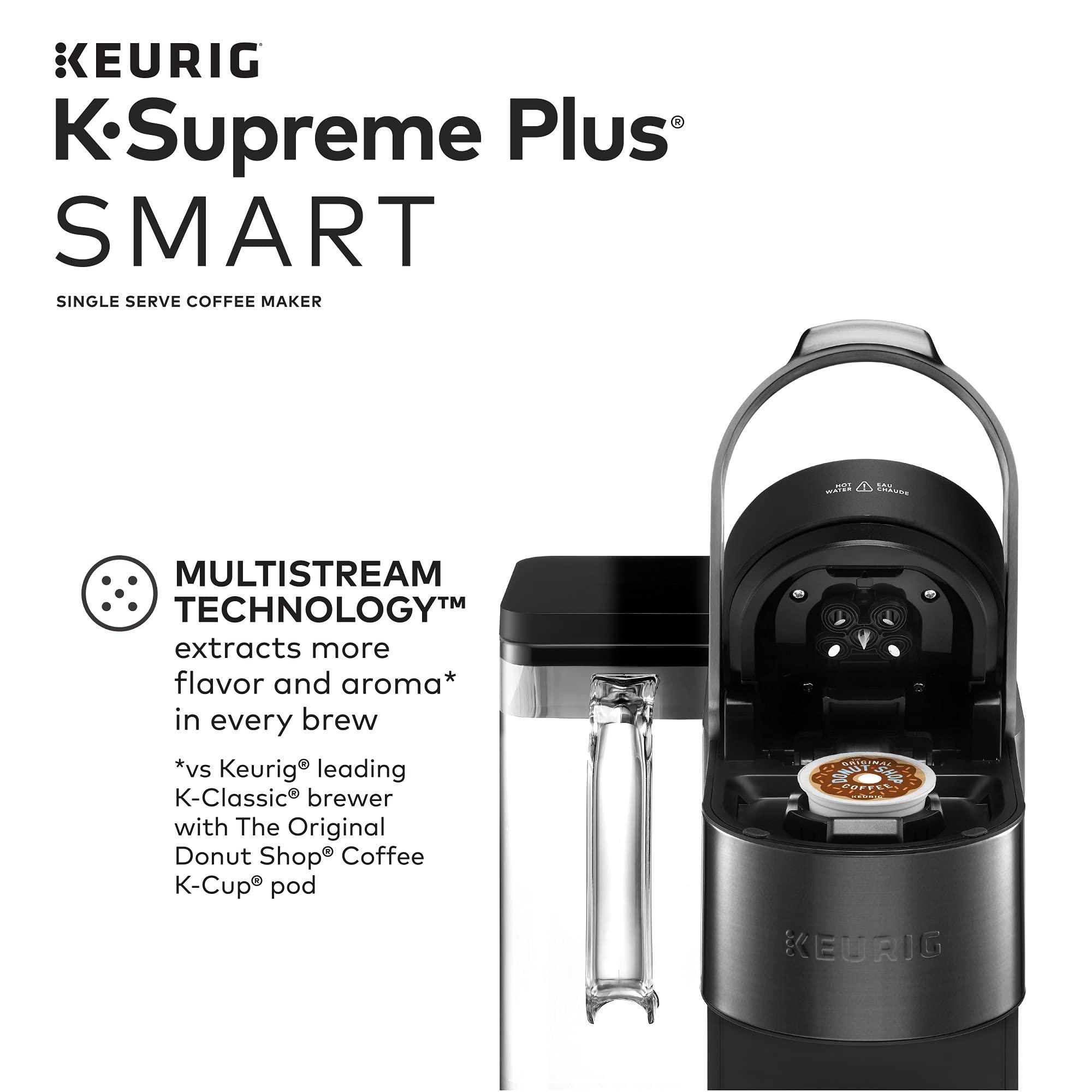 Keurig Keurig K-Supreme Plus SMART Single Serve Coffee Maker with illy Intenso Bold Roast 32 K-Cup Pods