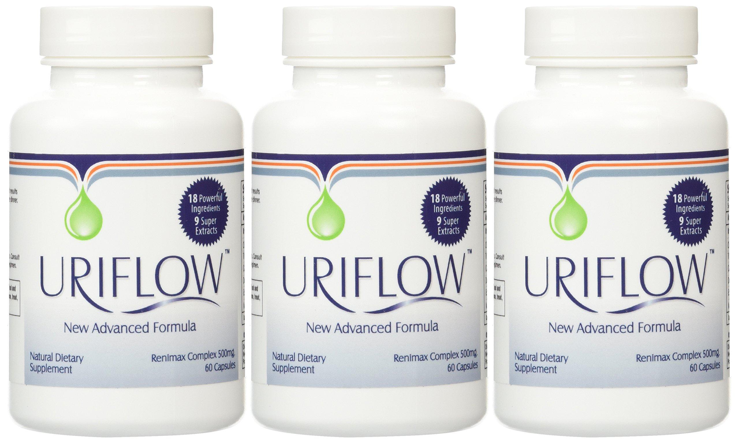 Uriflow Uriflow Natural Therapy for Kidney Stones 3 - 60 Capsule Bottles