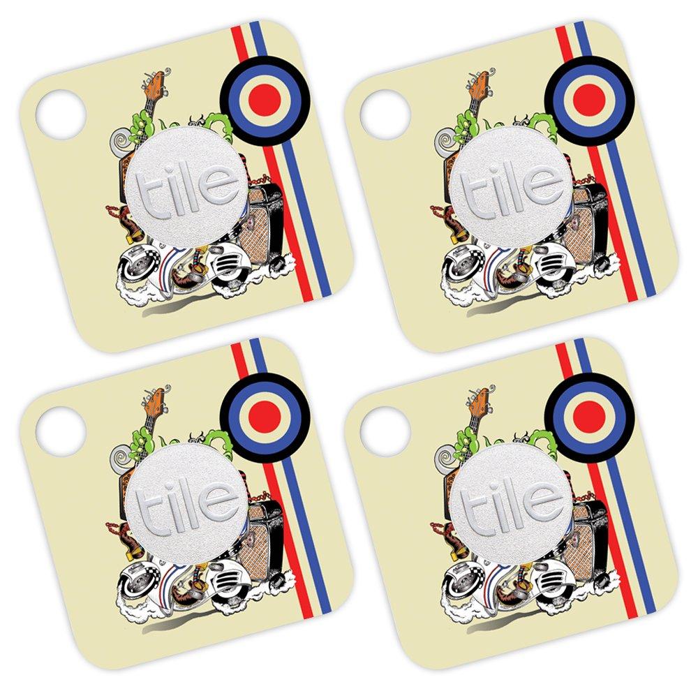 MIGHTY SKINS MightySkins Skin Compatible with Tile Mate (4 Pack) wrap Cover Sticker Skins Scooter Punk