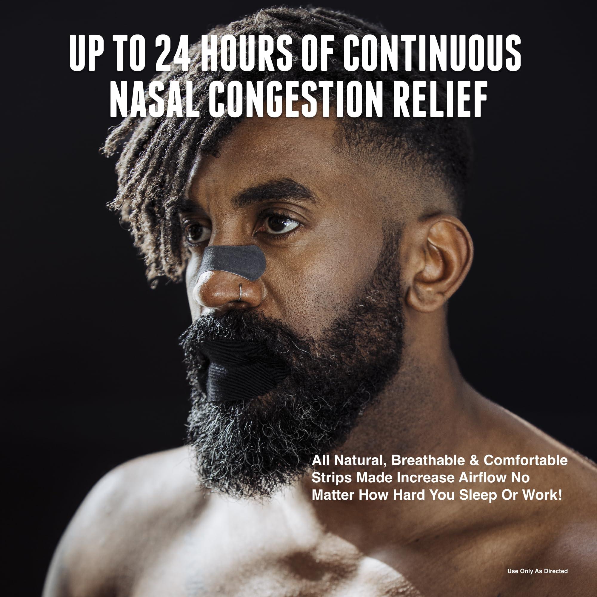 Hostage Tape Hostage Tape Nose Strips (30 Ct) - Extra Strength Nasal Strips - Nasal Congestion Relief Strips for Better Sleep - Compact, Non-Invasive Anti Snoring Strips for Men & Women