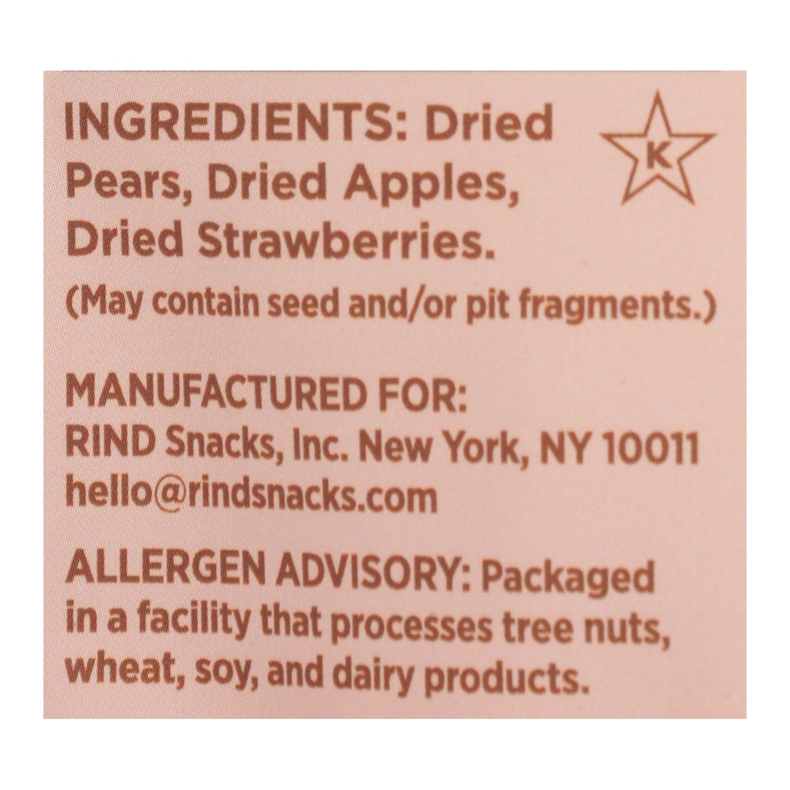 RIND Snacks Rind Straw-Peary Blend Chewy Dried Fruit, No Added Sugar, Non GMO, 3 Ounces (Pack Of 12)