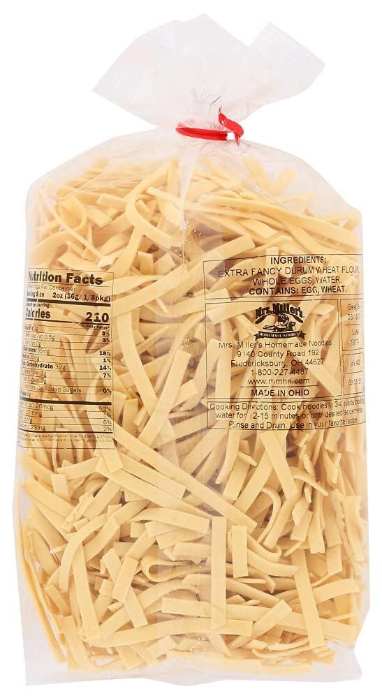 CPG.IO Mrs. Miller\'s Old Fashioned Egg Noodles, Medium 16 Ounce (Pack of 6)