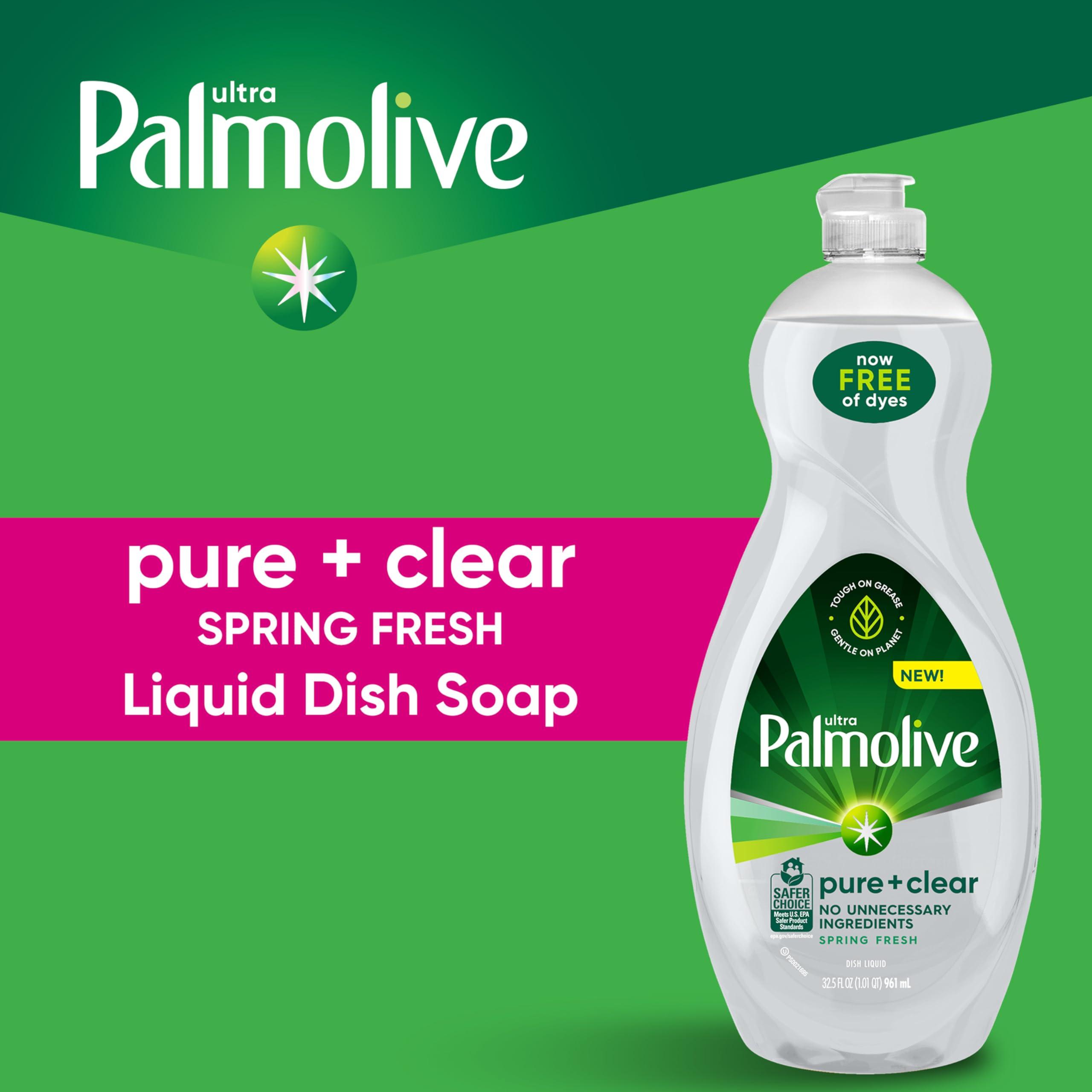 Palmolive Palmolive Ultra Pure + Clear Liquid Dish Soap, Spring Fresh Scent, 32.5 Fluid Ounce (Pack of 2)