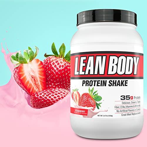 Labrada Labrada Nutrition Lean Body Hi-Protein Shake, Strawberry, 2.47-Pound Tub Strawberry PACKAGING MAY VARY