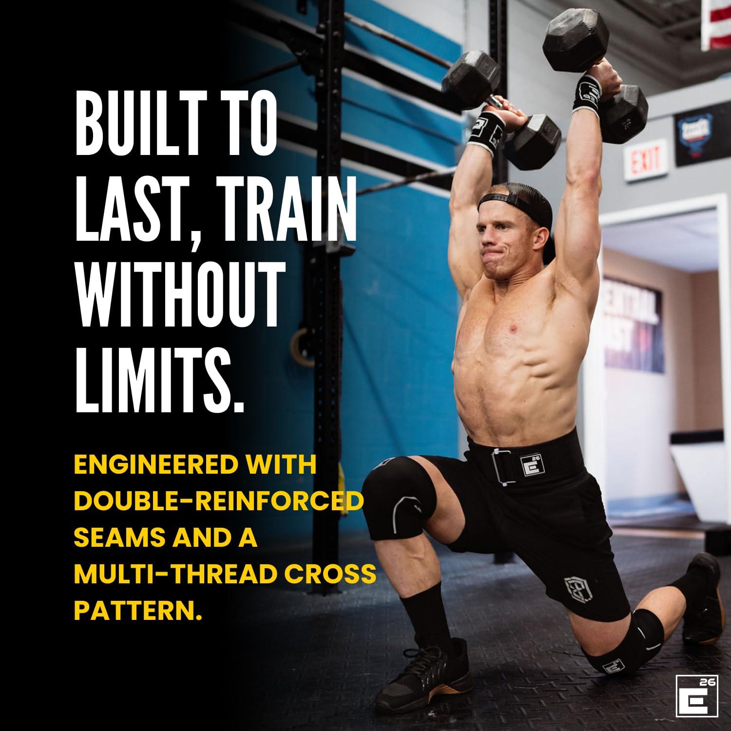 Element 26 Knee Sleeves for Weightlifting (Sold as a Pair) - 6mm Neoprene for Knee Compression, Mobility, and Warmth - Perfect for Functional Fitness, Squats, Deadlifts, Olympic Lifting (Extra Large)