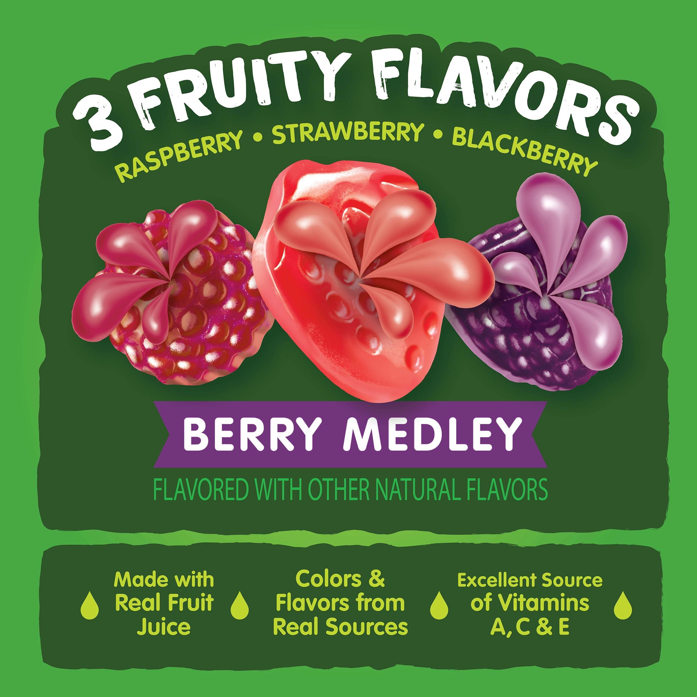 Black Forest Black Forest Juicy Burst Fruit Snacks, Berry Medley, 0.8 Ounce Pouches (22 Count)