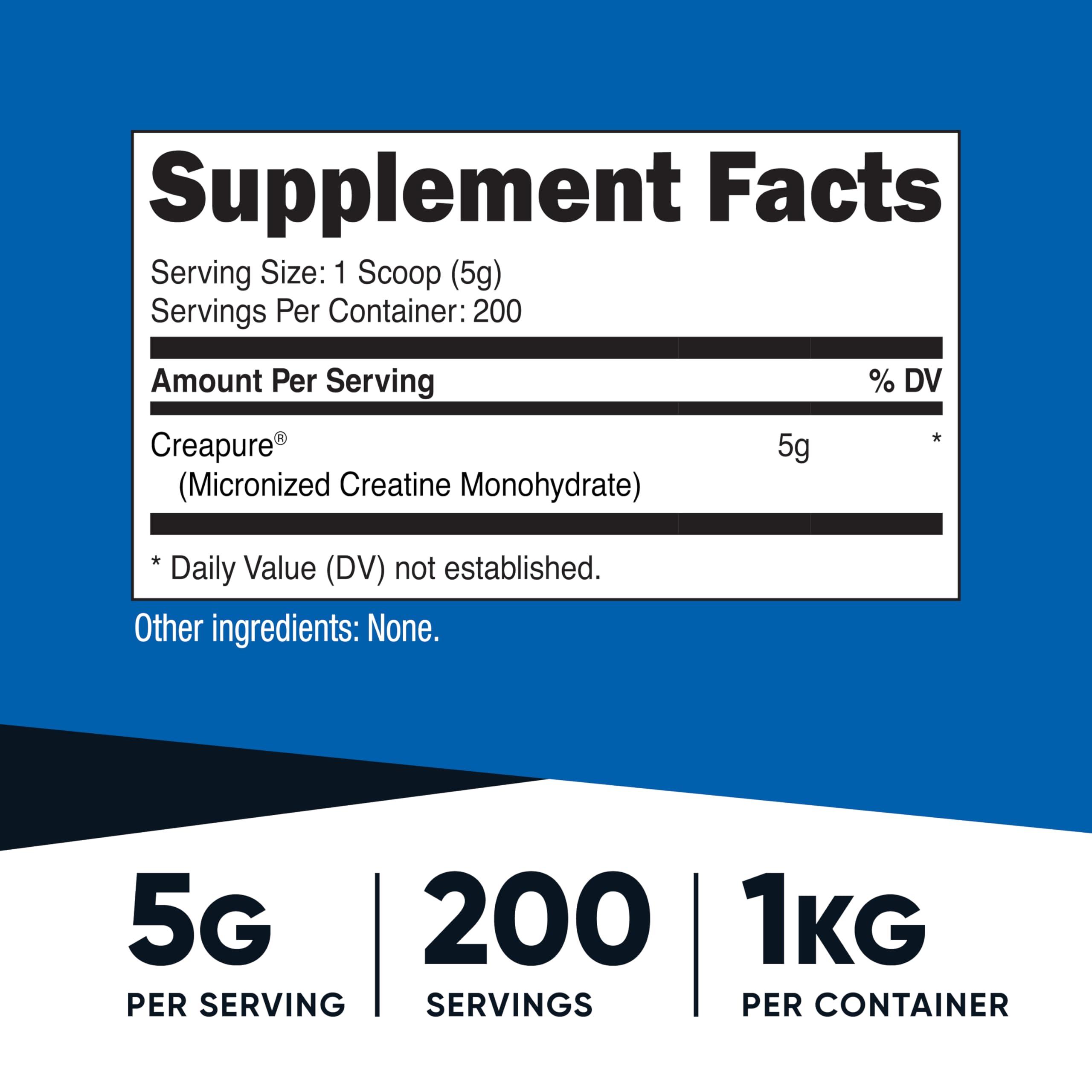 Nutricost Nutricost Creapure Creatine Monohydrate Powder 1KG