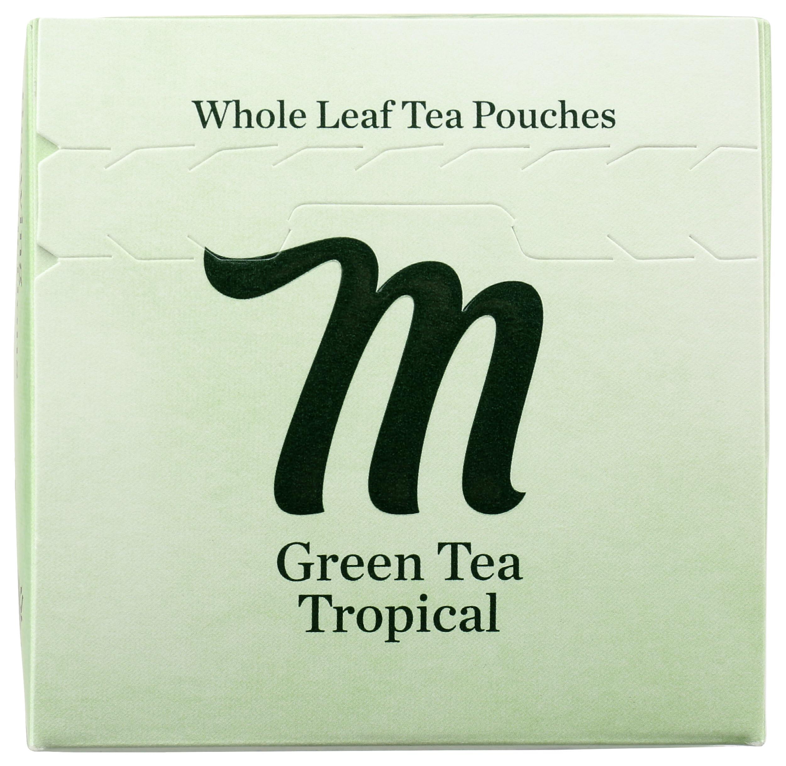 Mighty Leaf Mighty Leaf Tea, Green Whole Leaf Tea Bags - Green Tea Tropical - Light Caffeine - Blended with Pineapple, Guava & Tropical Fruit Flavors - 15 Count