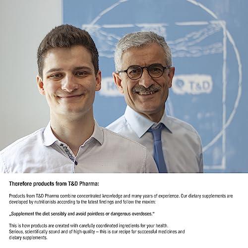 T&D German Calcium + VIT. C - 100 Vegan Drink Effervescent Tablets - Lemon Lime Flavor - Made in Germany