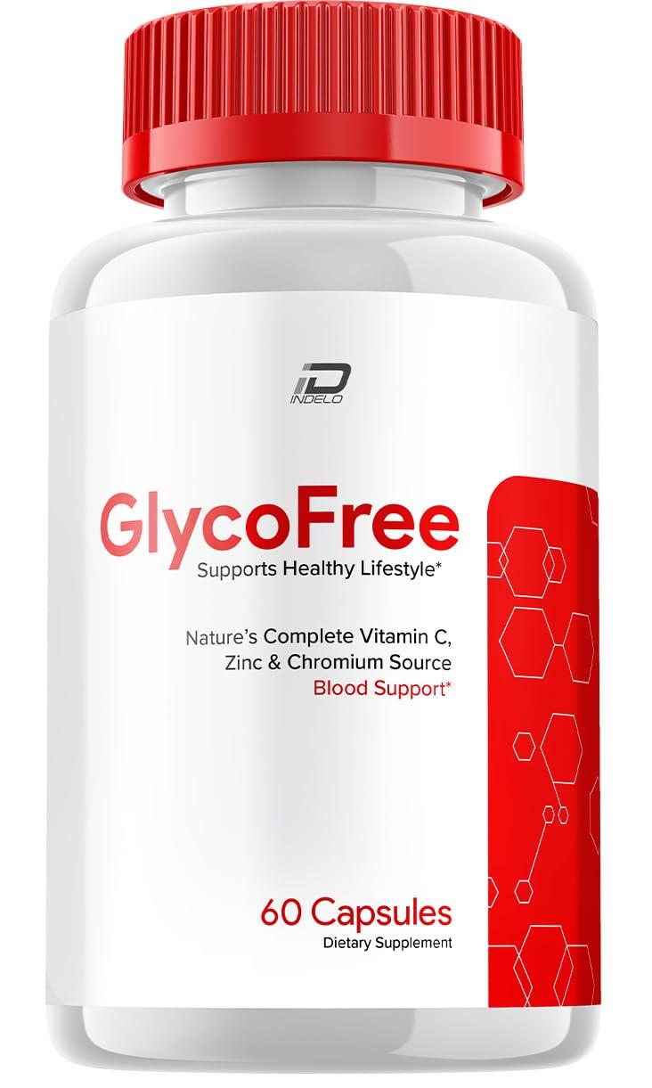Indelo GlycoFree Capsules, GlycoFree Advanced Supplement, All Natural Formula to Maintain Healthy Levels, Maximum Strength Daily Formula, Glyco Free Capsules Reviews (1 Pack - 60 Capsules)