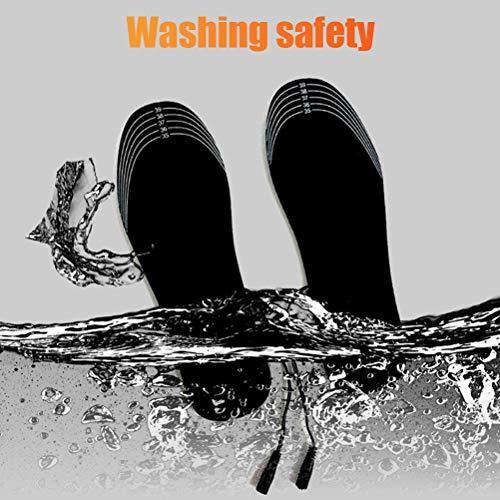 apptanna USB Heating Insole Electric Heating Foot Warming Insole Washable Cutable Size Insole Winter Outdoor Warm Insole (Black, 41-45 Yards)