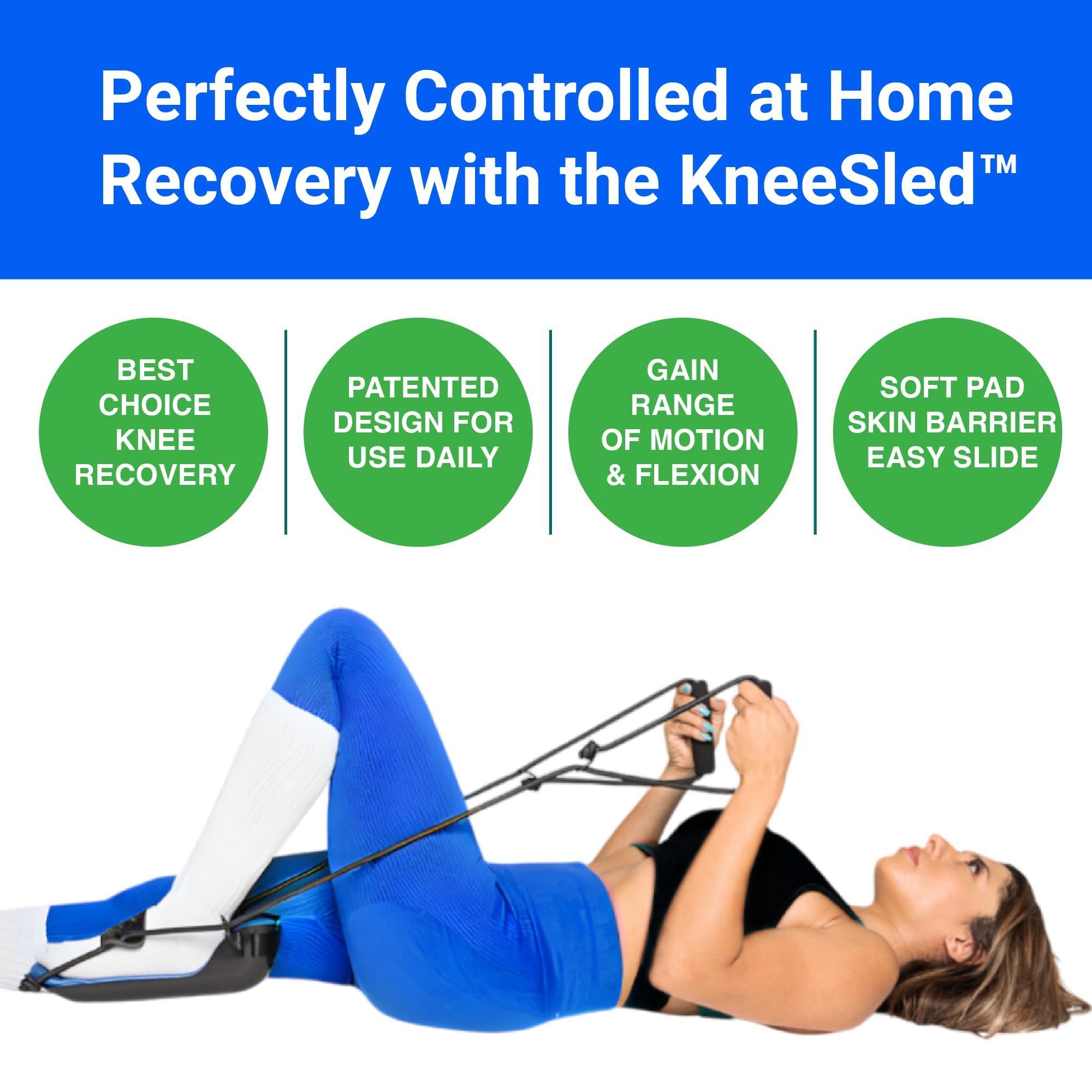 KNEE SLED KneeSled Best Choice After Knee Replacement Surgery Increases Range of Motion, Stretches Knees, improving Mobility and Flexibility Leg Exercise Great for Working Out Knee Pain