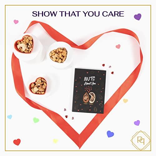 Purple Plum Goodiegram Greetings Nuts About You - Greeting Card filled with Nuts or Chocolates - Candy & Chocolate Gift for Valentines Day & Anniversary (Butter Toffee Mixed Nuts)