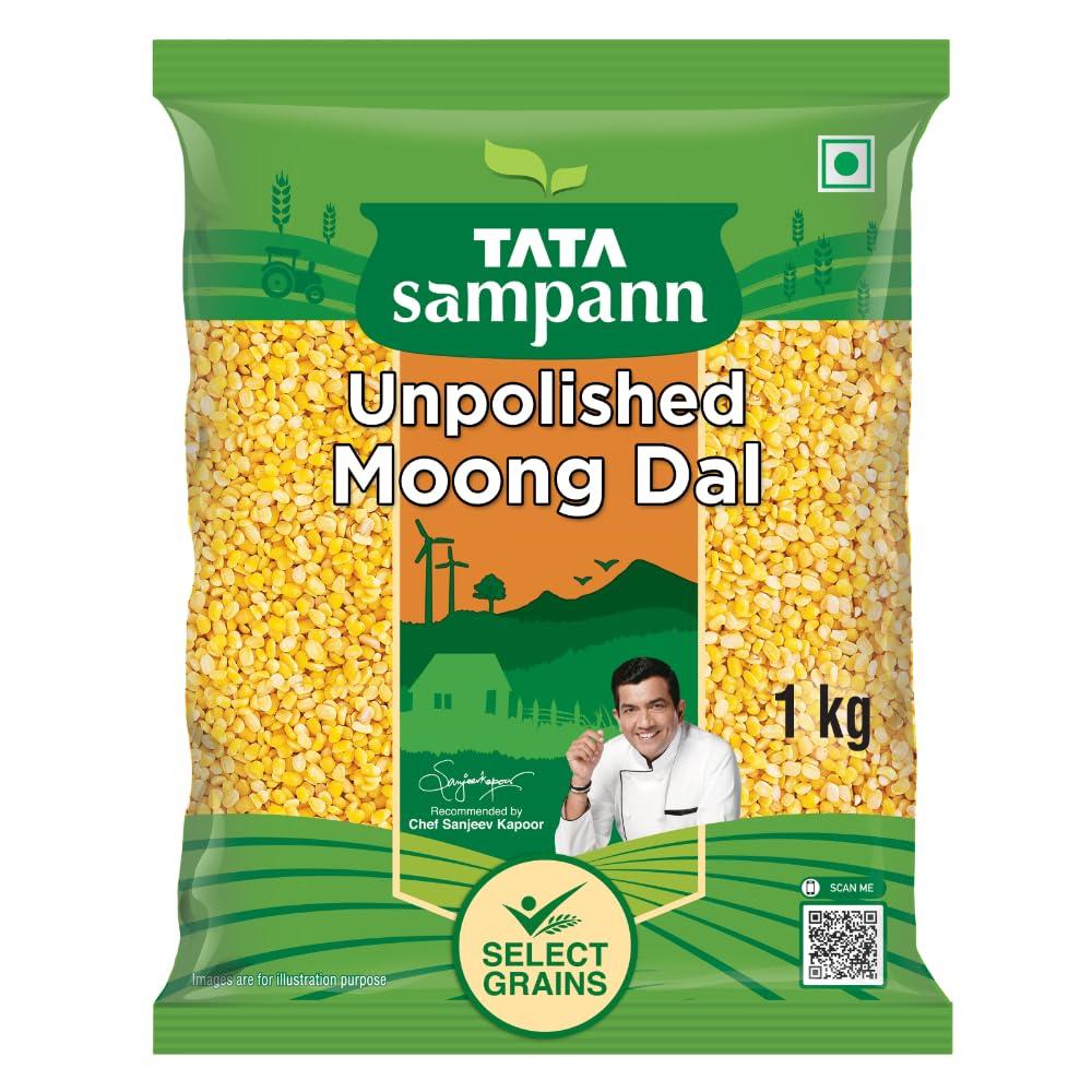 Tata Tata Sampann Moong Dal - Unpolished, 1kg