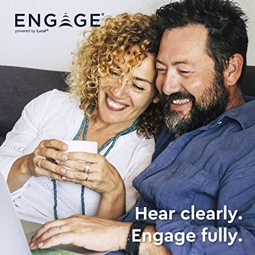 Lucid Hearing Lucid Hearing Engage Premium OTC Hearing Aids (Compatible with iPhone, Black)