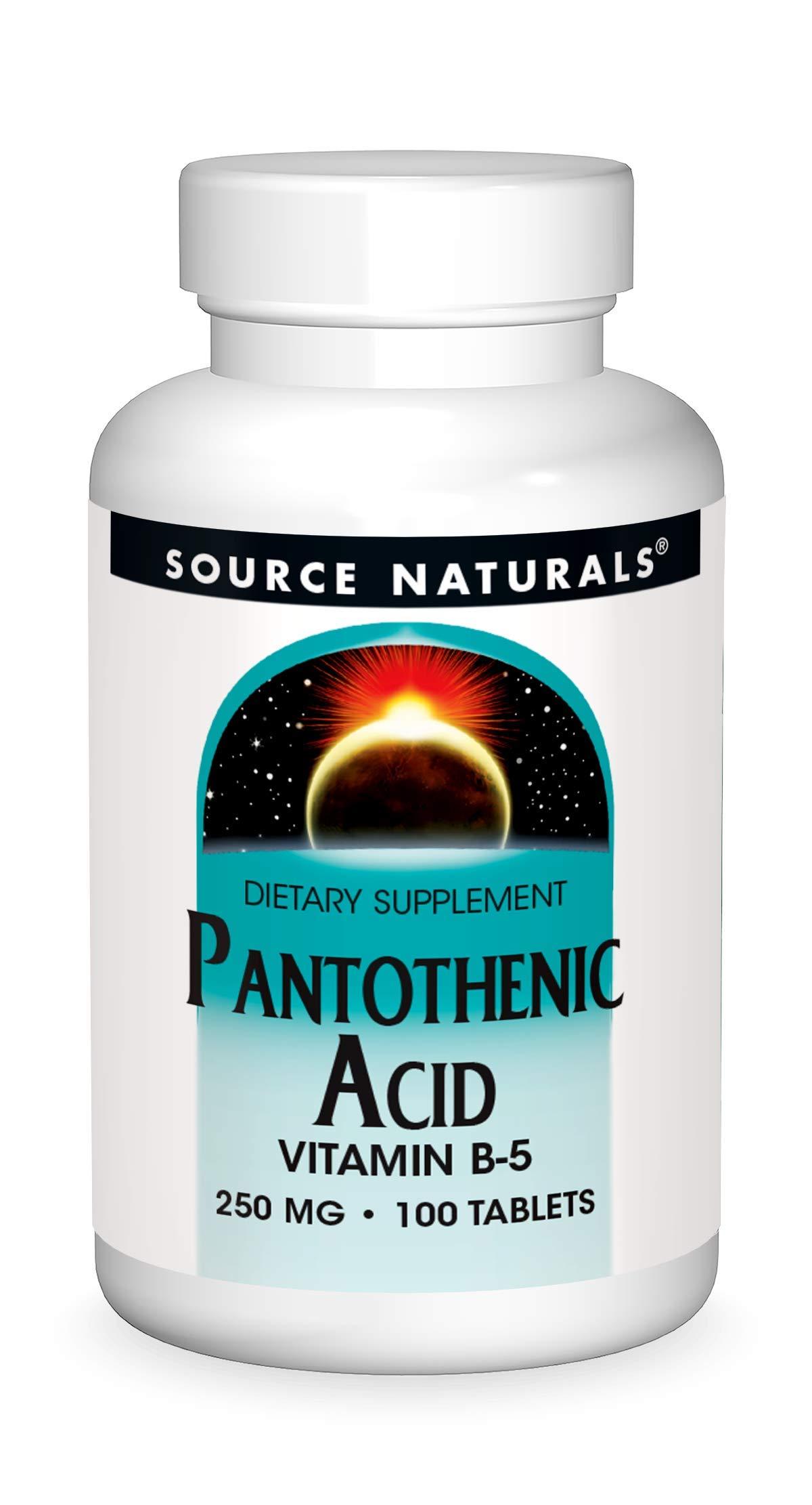Source Naturals Source Naturals Pantothenic Acid 250 mg Vitamin B-5 Dietary Supplement - 100 Tablets
