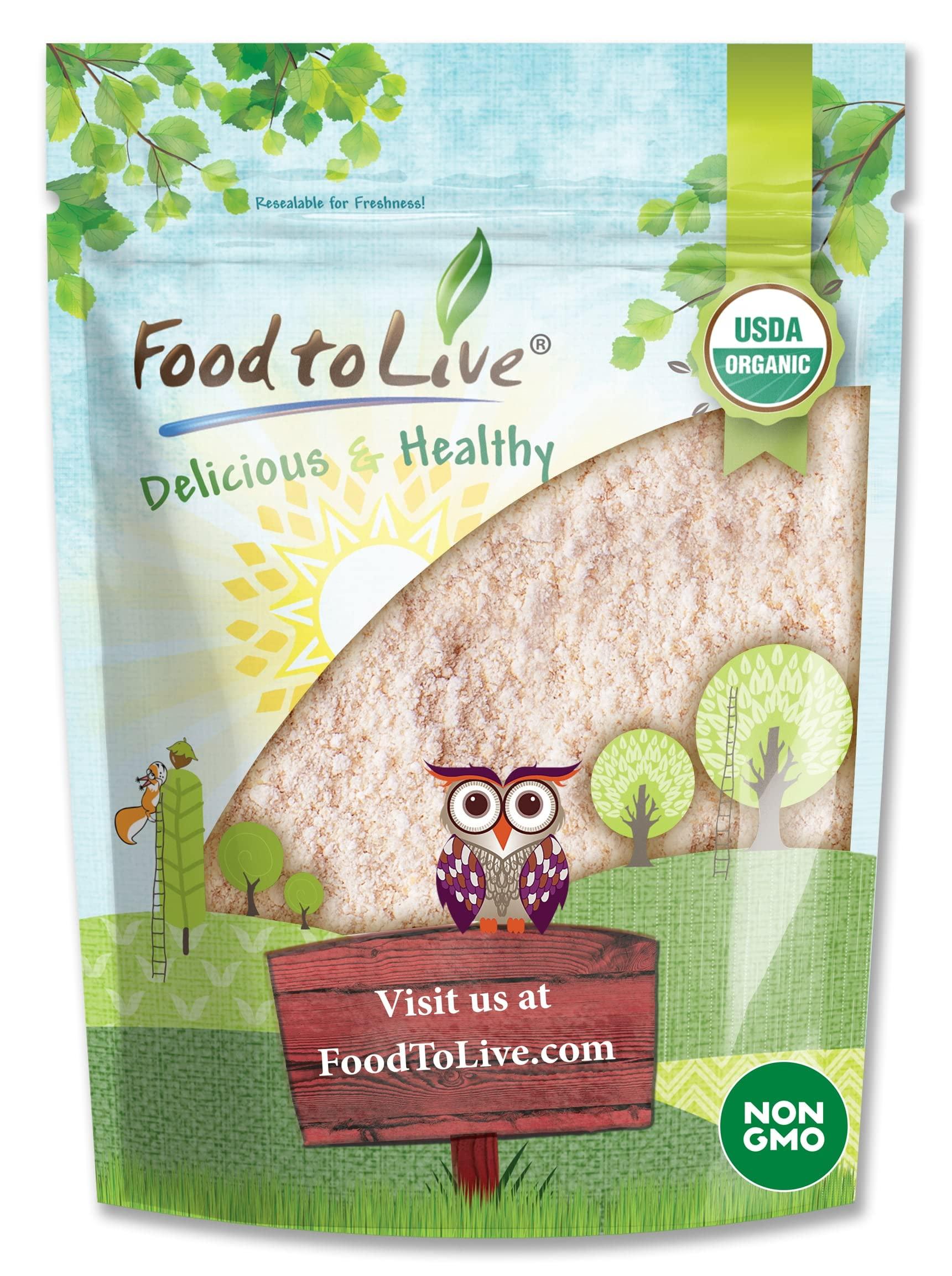 Food to Live Food to Live Organic Red Lentil Flour, 12 Ounces Non-GMO, Finely Ground, Pure, Raw, Keto, Nutritious Vegan Powder in Bulk. Good Source of Protein and Fiber. Great for Baking, Pizza, Pasta, Lasagna
