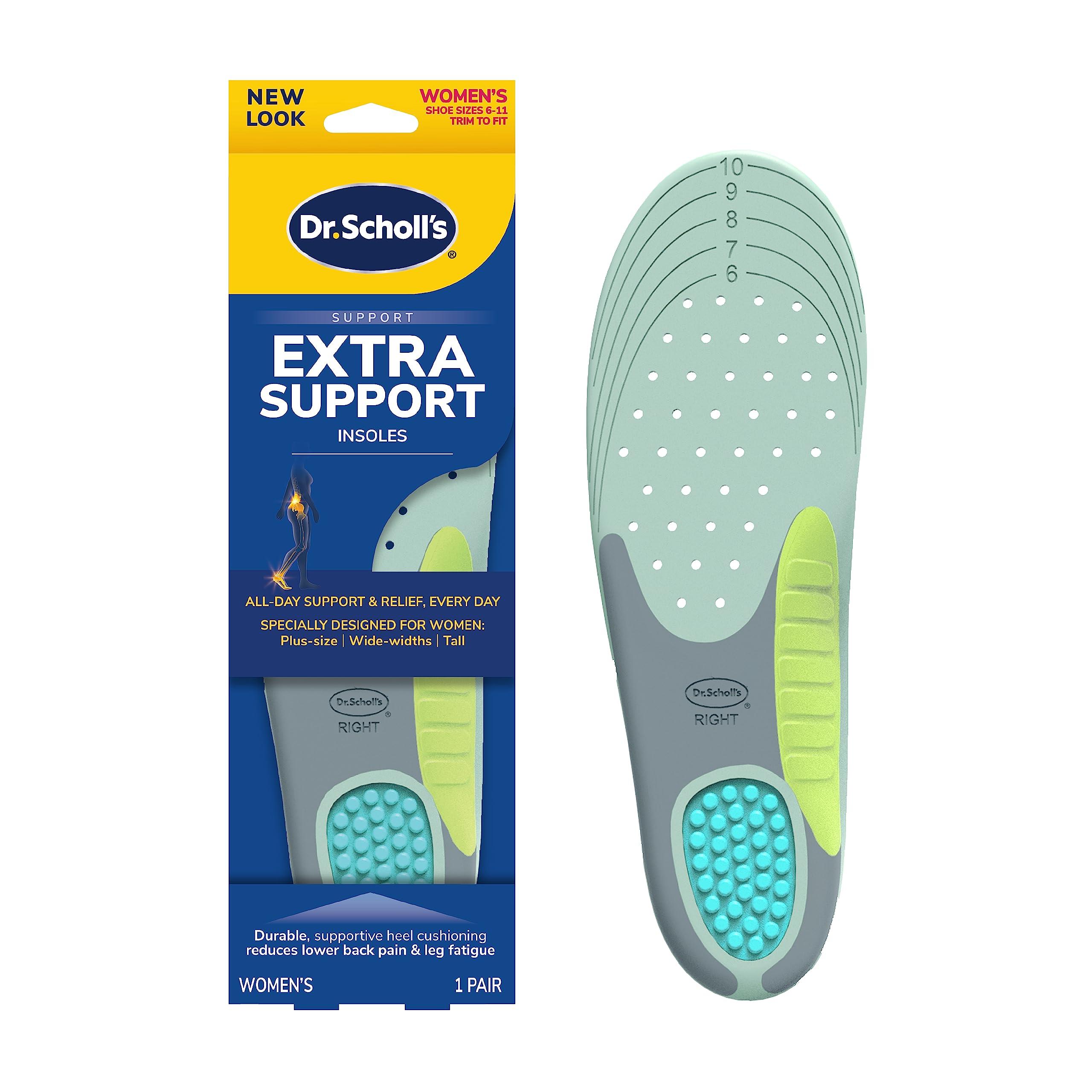 Dr. Scholl\'s Dr. Scholl\'s Extra Support Insoles for Women, Size 6-11, 1 Pair, Trim to Fit Inserts & Plantar Fasciitis Pain Relief Orthotic Insoles