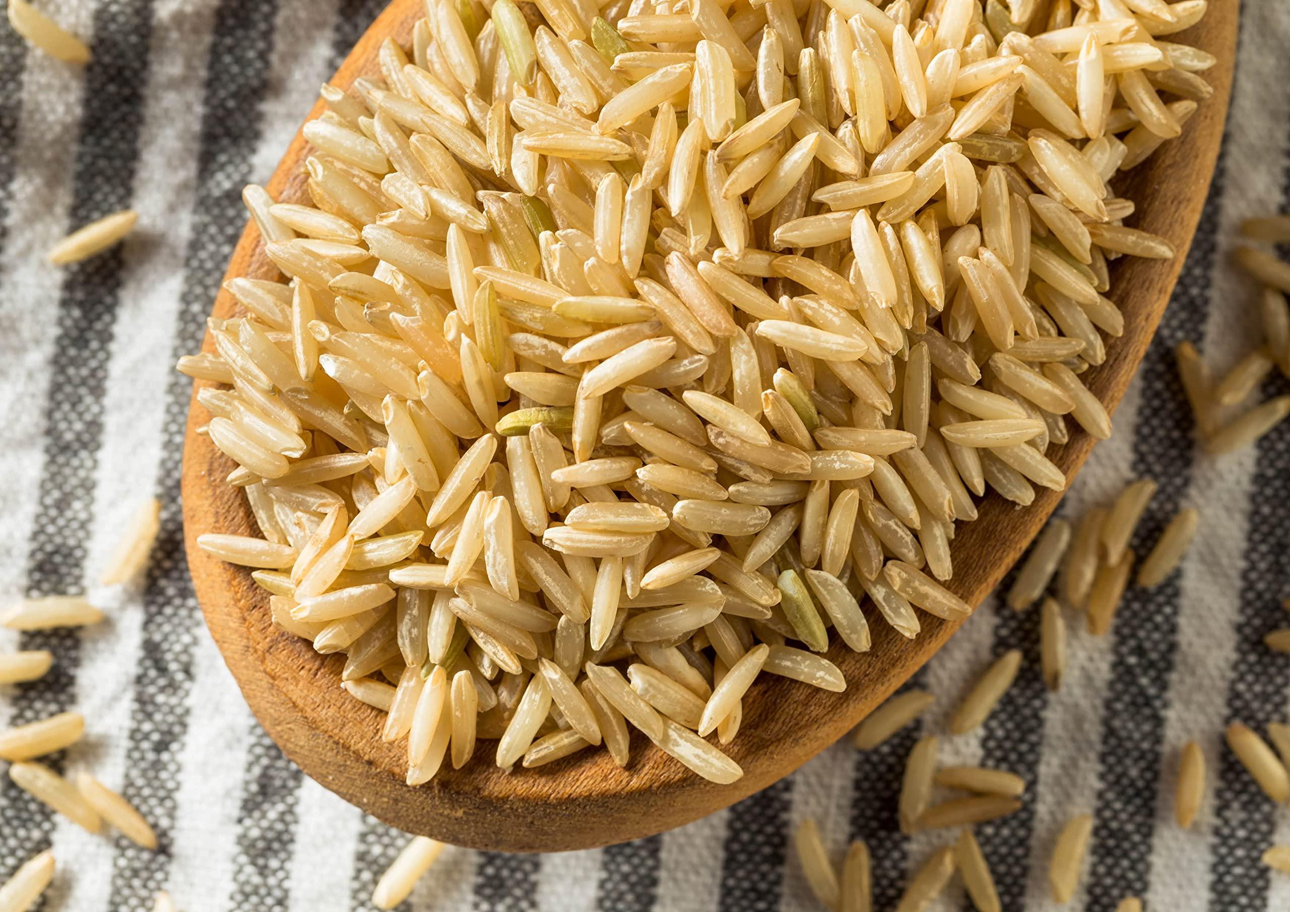 Food to Live Food to Live - Organic Brown Basmati Rice, 10 Pounds - Non-GMO, Whole Grain, Long-Grain Rice Variety, Fragrant, Kosher, Vegan, Bulk. Less Starch Content. High in Dietary Fiber