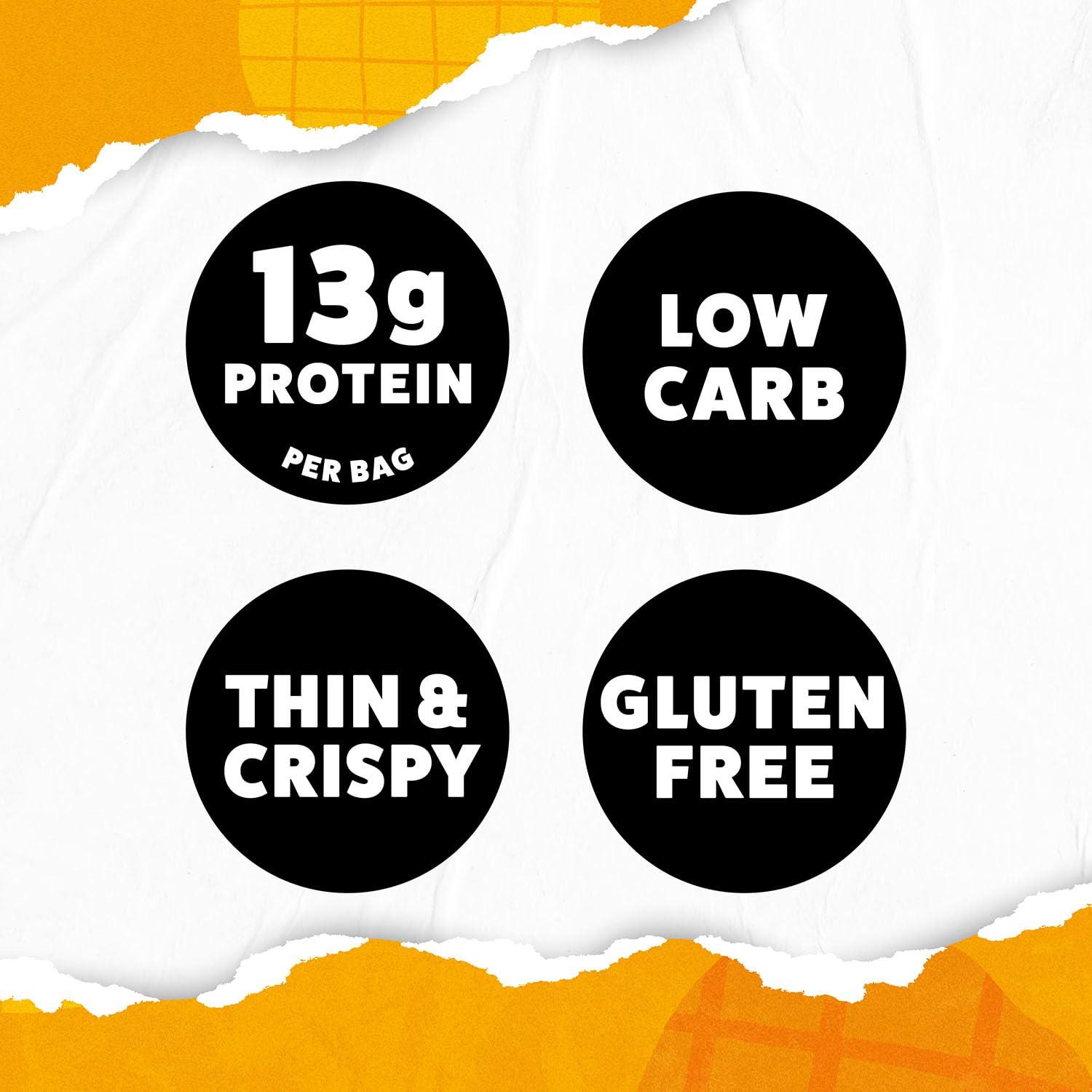 Wilde Chips WILDE Chicken & Waffles Protein Chips, Thin and Crispy, High Protein, Keto, Made with Real Ingredients, 1.34oz Bags (Pack of 8)