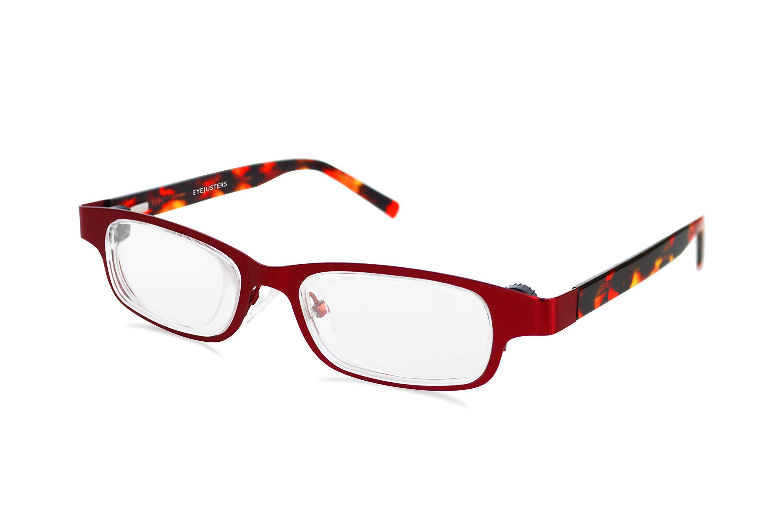 Eyejusters Eyejusters Self-Adjustable Glasses, Oxford Edition, Ruby Red