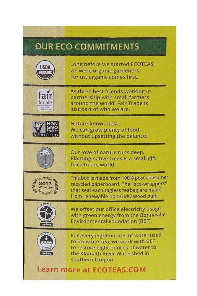 ECOTEAS ECOTEAS Organic Yerba Mate Unsmoked Tea 24 Bags (Pack of 3)