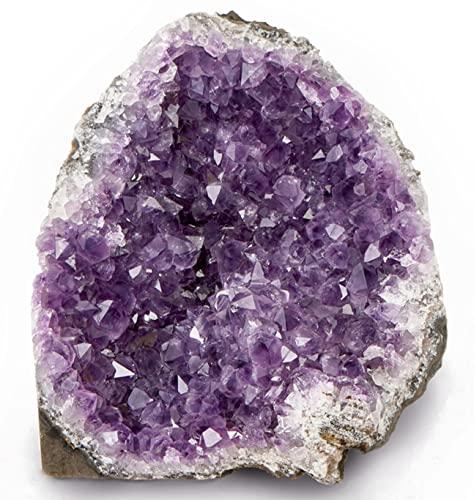 SAMSARI SAMSARI 4 to 5 Lb Amethyst Crystal Geode From Uruguay 4.5\" to 9\" Height, Natural Large Amethyst Cluster Rock Crystals and Healing Stones