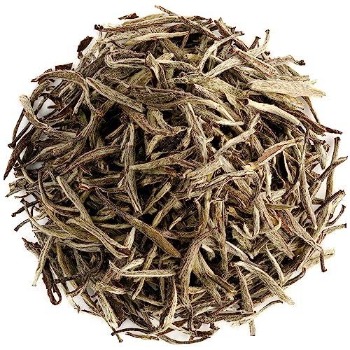 Valley of Tea Silver Needle White Tea - 100 Procent Pure Buds - Baihao Yinzhen Chinese Silver Tip Bai Hao Yin Zhen - White Tea Silver Bai Hao Yin Zhen Tea White Needle Tea Silver Needle Tea Bai Tea White Tip 40g