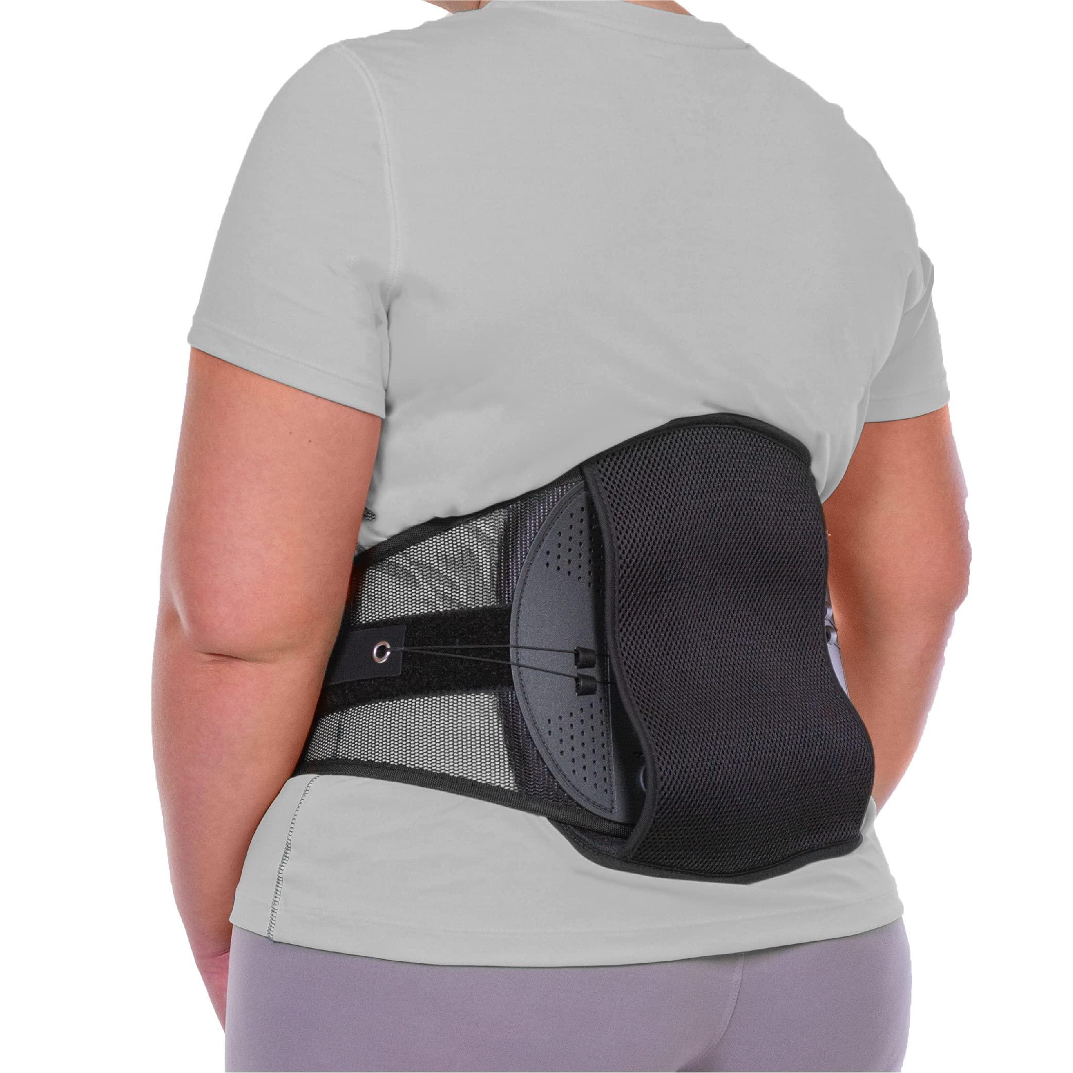 BraceAbility BraceAbility Spondylolisthesis Back Brace - Ankylosing Spondylolysis Lumbar Spine Corset Stabilizer Belt for Pars Defect Lower Back Pain, Anterolisthesis Support, Spinal Fracture Treatment (XL)