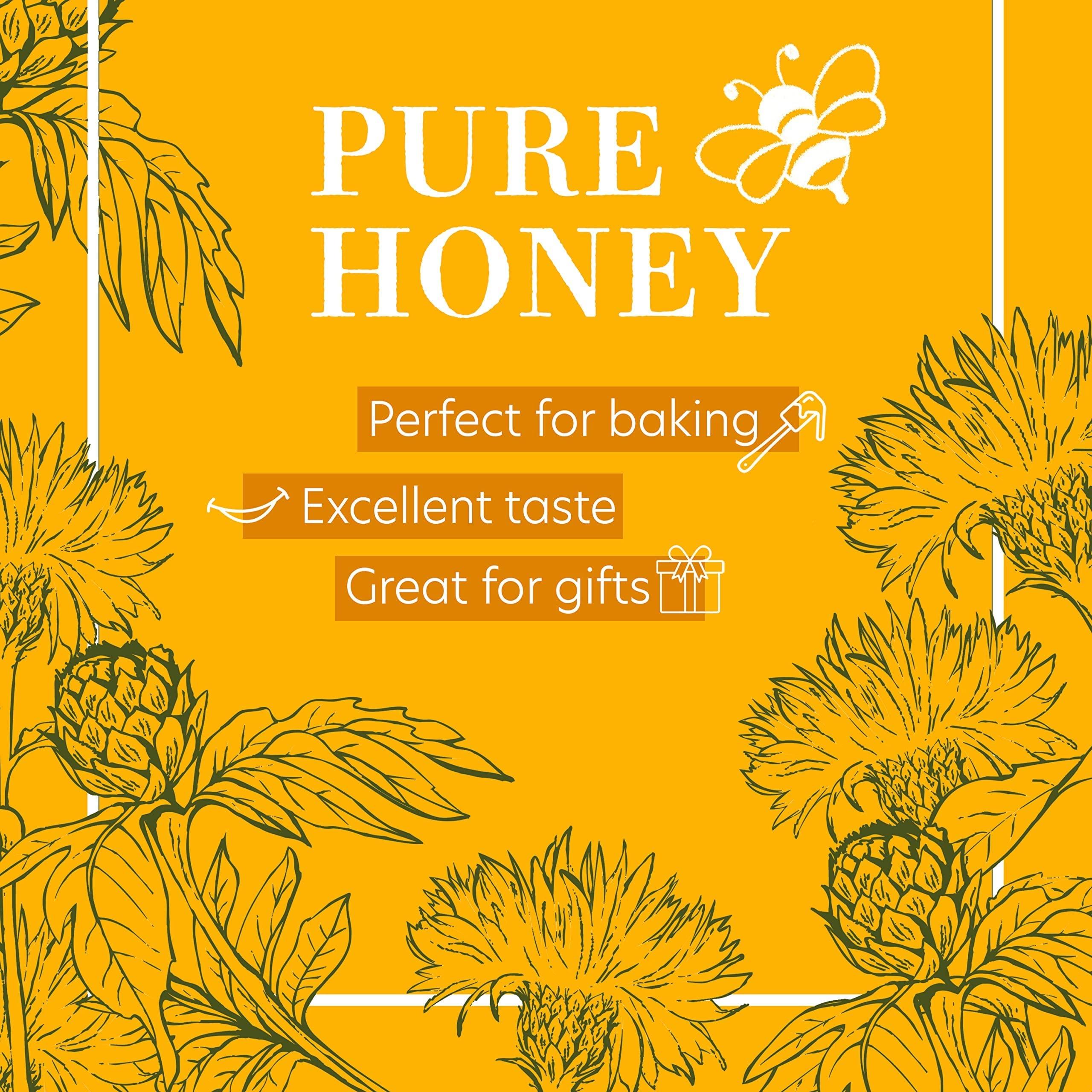 Don Victor Don Victor Pure Honey with Comb, 16 oz. Glass Globe Jar, Edible Honeycomb Included, Alternative Sweetener, Perfectly Sweet Gift for Teachers