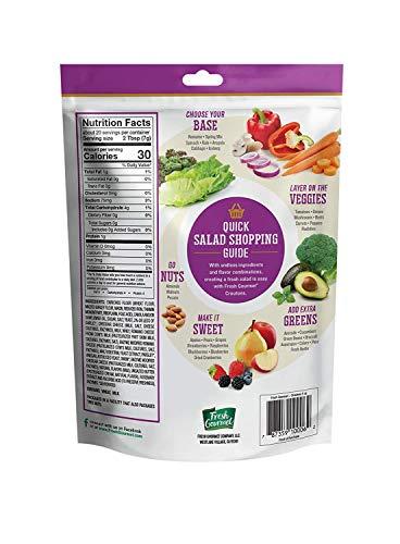 Fresh Gourmet Fresh Gourmet Premium Croutons | Cheese & Garlic | 5 Ounce, Pack of 6 | Crunchy Salad Topper
