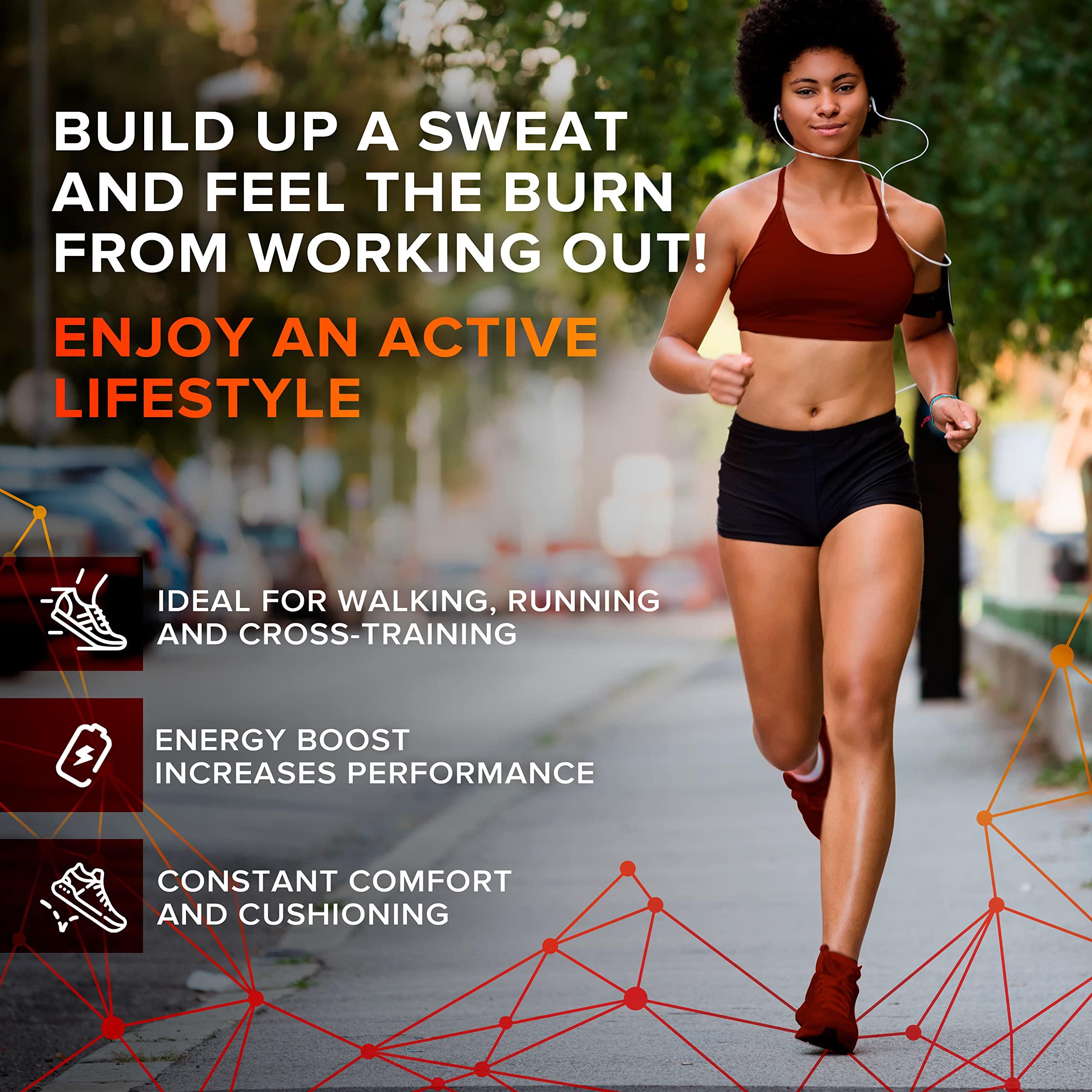 EASYFEET Running Athletic Shoe Insoles Men Women - Sport Insole - Shock Absorption Inserts - Walking Hiking Hockey Tennis Basketball - Orthotic Comfort Cushions Insoles Sneakers